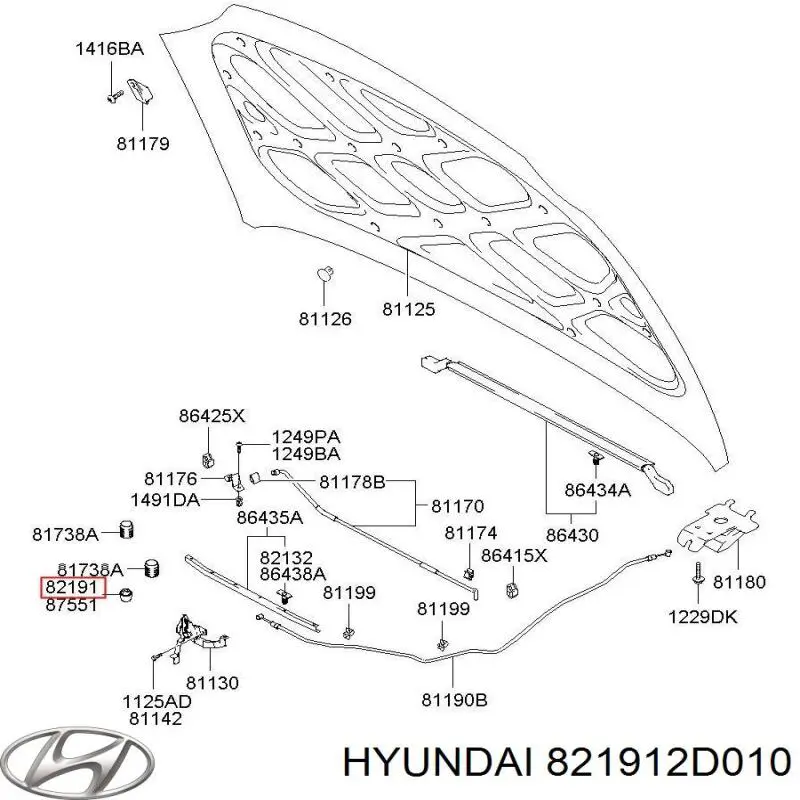 821912D010 Hyundai/Kia