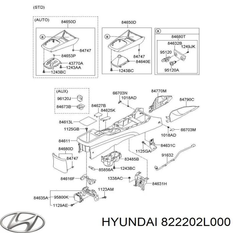 822202L000 Hyundai/Kia