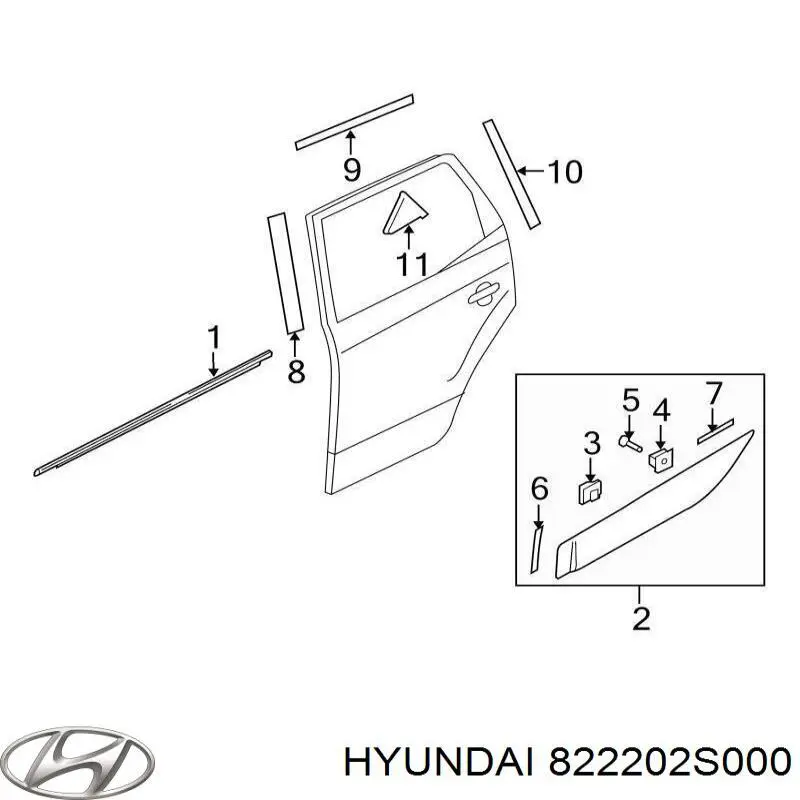 822202S000 Hyundai/Kia