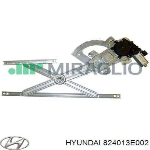 824013E002 Hyundai/Kia mecanismo de elevalunas, puerta delantera izquierda