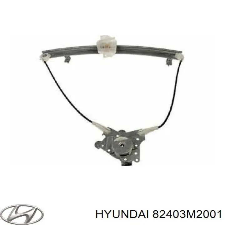 Mecanismo alzacristales, puerta delantera izquierda para Hyundai Santamo 