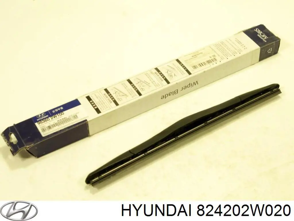 824202W020 Hyundai/Kia luna de puerta delantera derecha