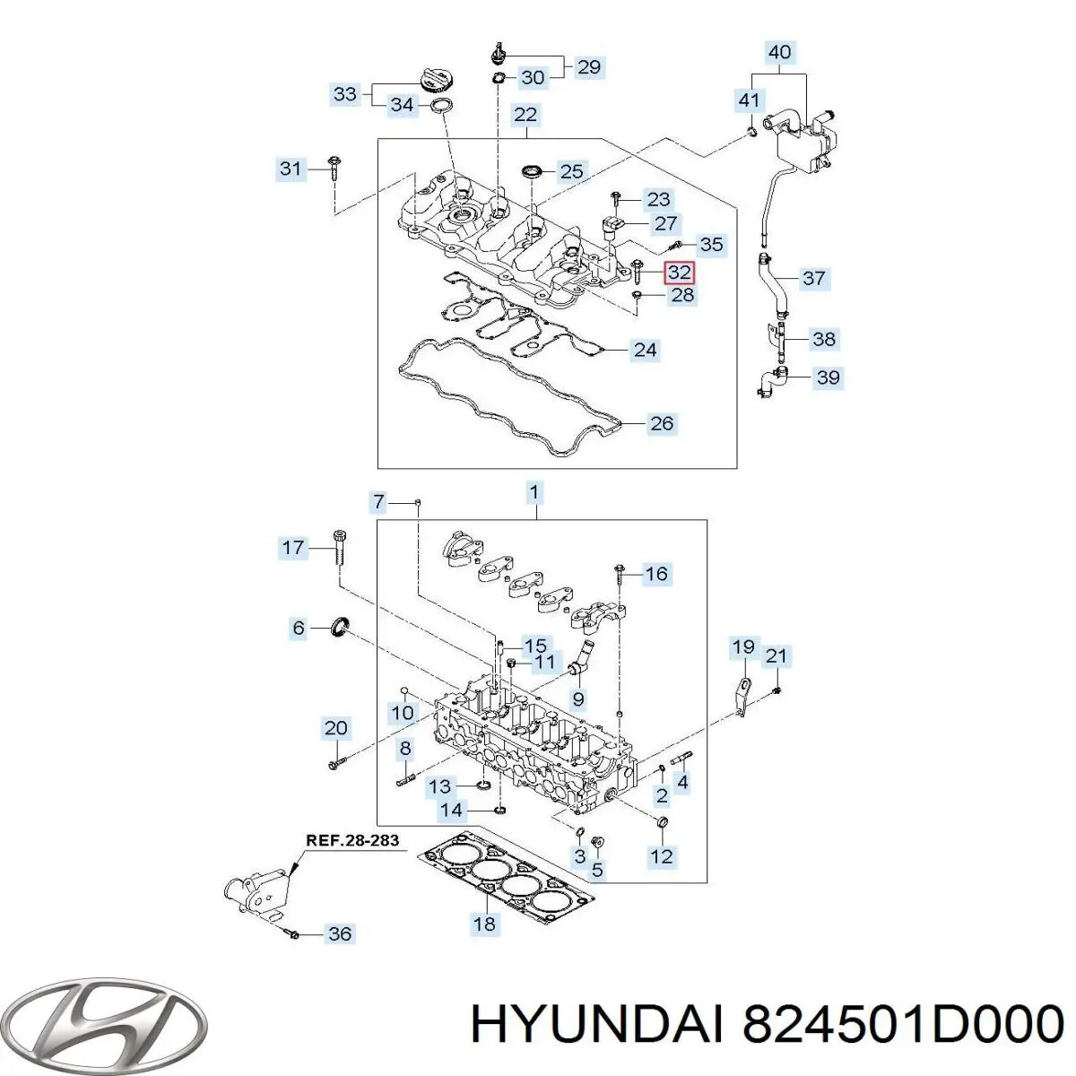 824501D000 Hyundai/Kia motor eléctrico, elevalunas, puerta delantera izquierda