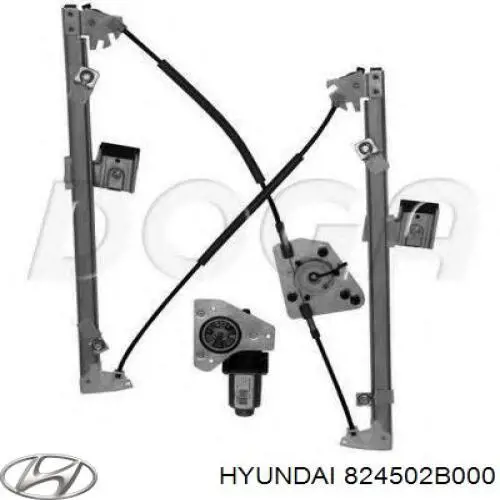 Comprar 824502B000 Hyundai/Kia Motor ventanilla coche, puerta delantera izquierda