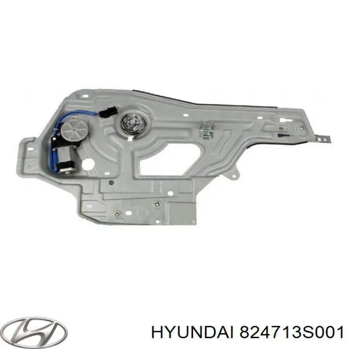 824713S001 Hyundai/Kia mecanismo de elevalunas, puerta delantera izquierda