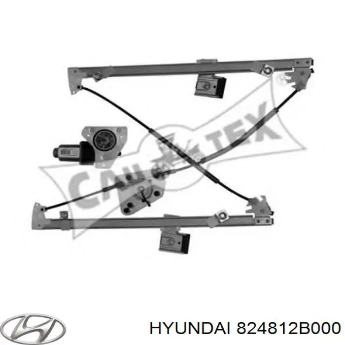 824812B000 Hyundai/Kia mecanismo de elevalunas, puerta delantera derecha