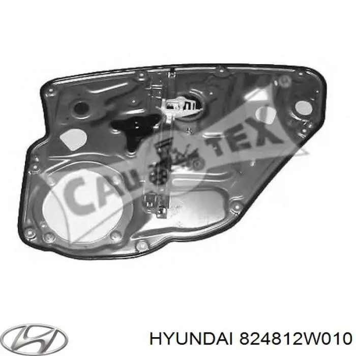 Mecanismo de elevalunas, puerta delantera derecha para Hyundai Santa Fe (DM)