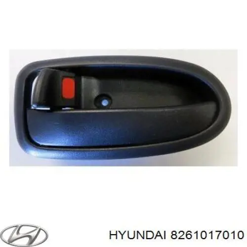 8261017010 Hyundai/Kia manecilla de puerta, equipamiento habitáculo, izquierda delantera/trasera