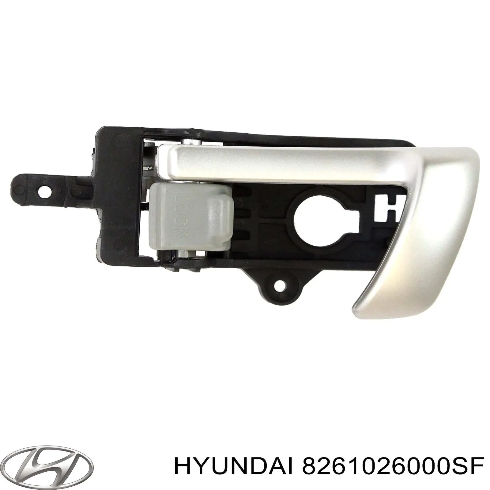 Manecilla de puerta, equipamiento habitáculo, delantera izquierda para Hyundai Santa Fe (SM)
