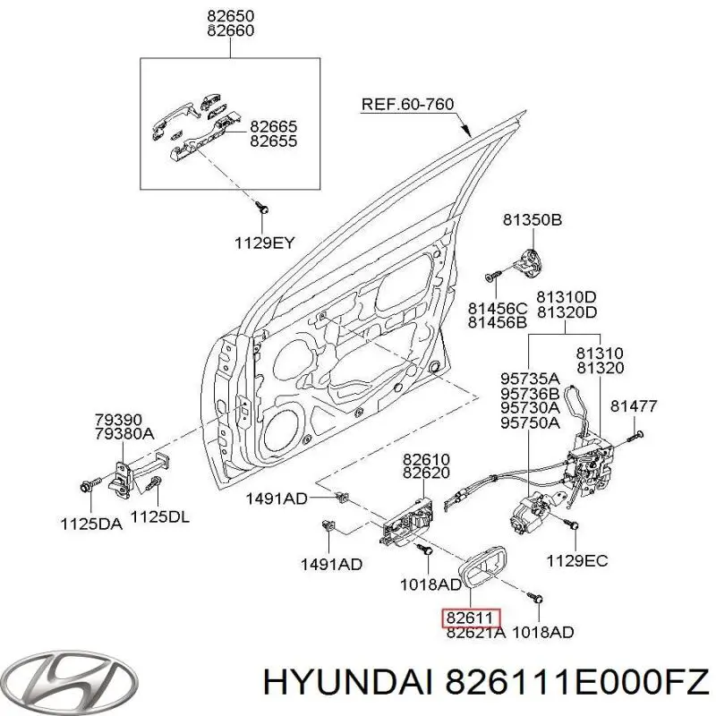 826111E000FZ Hyundai/Kia