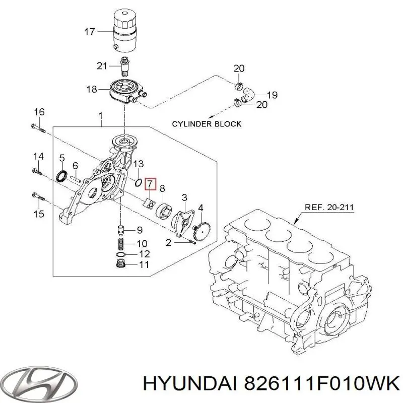 826111F010WK Hyundai/Kia