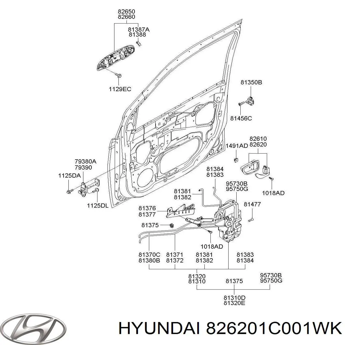 826201C001WK Hyundai/Kia