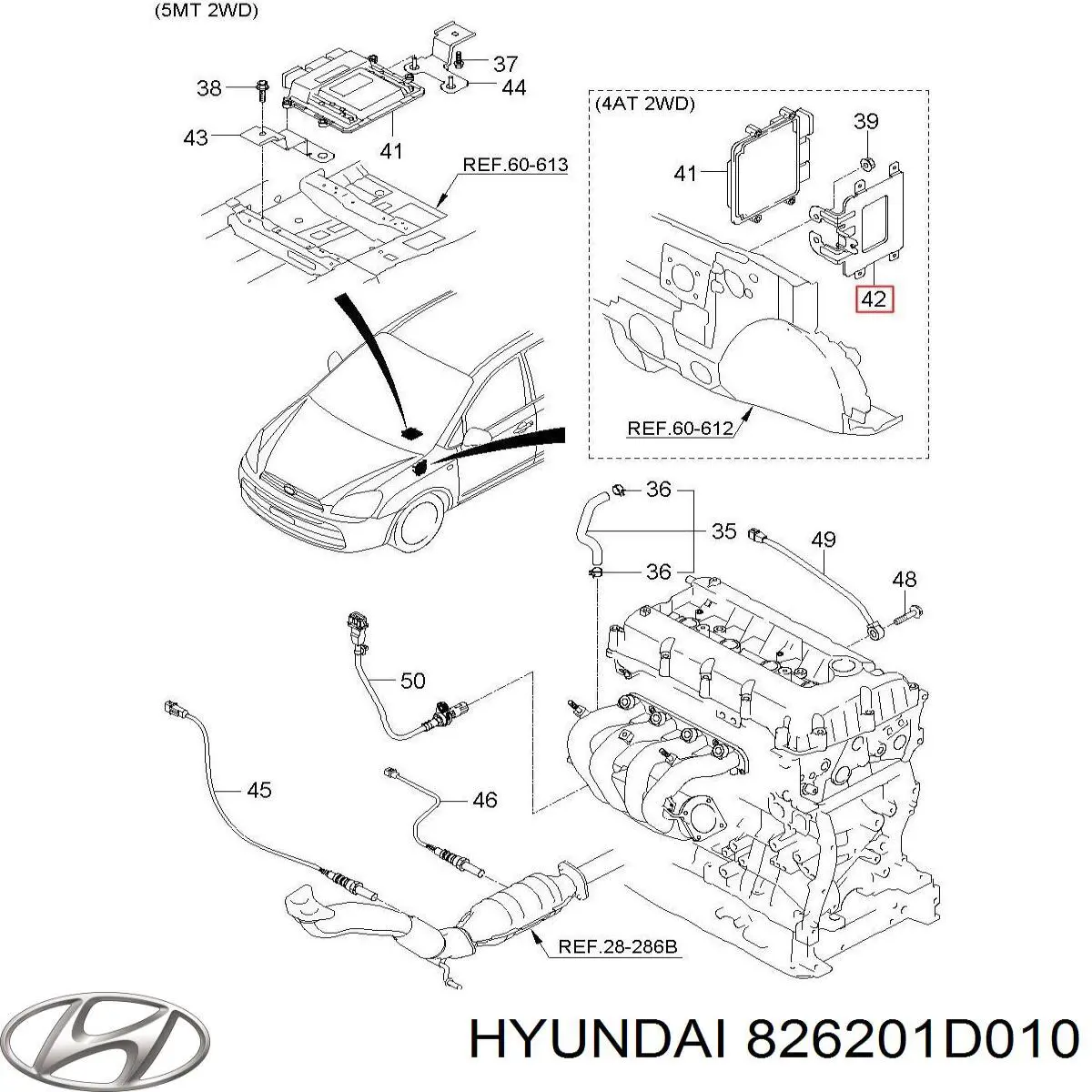 826201D010 Hyundai/Kia