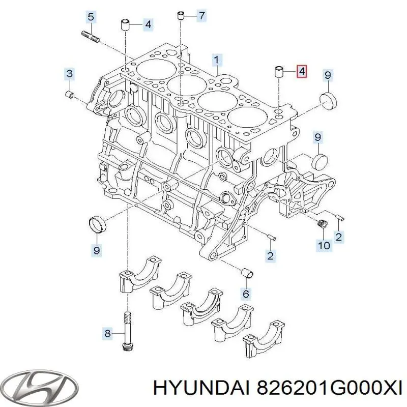 826201G000XI Hyundai/Kia 