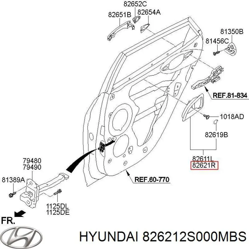 826212S000MBS Hyundai/Kia