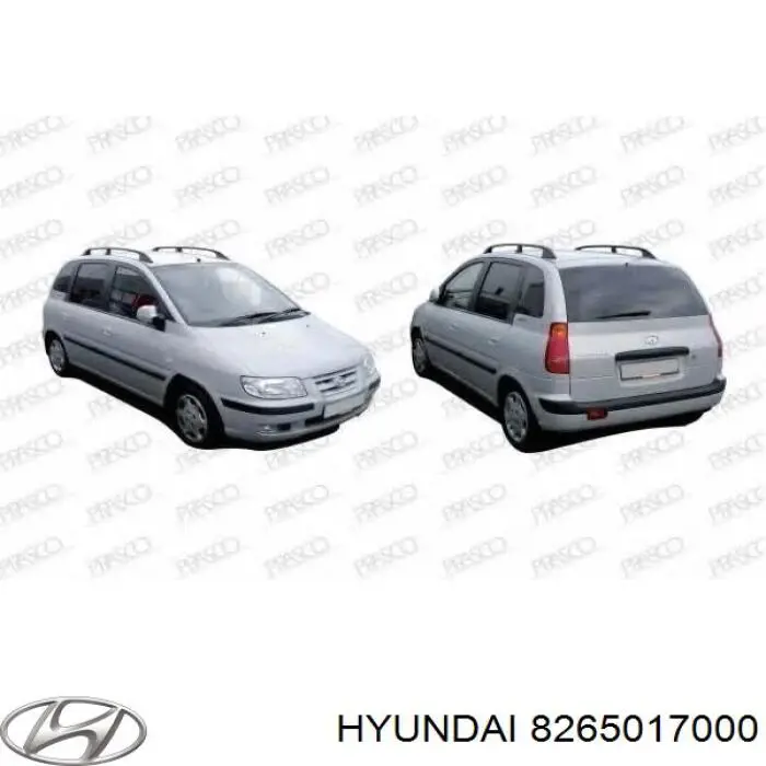 8265017000 Hyundai/Kia tirador de puerta exterior delantero izquierda
