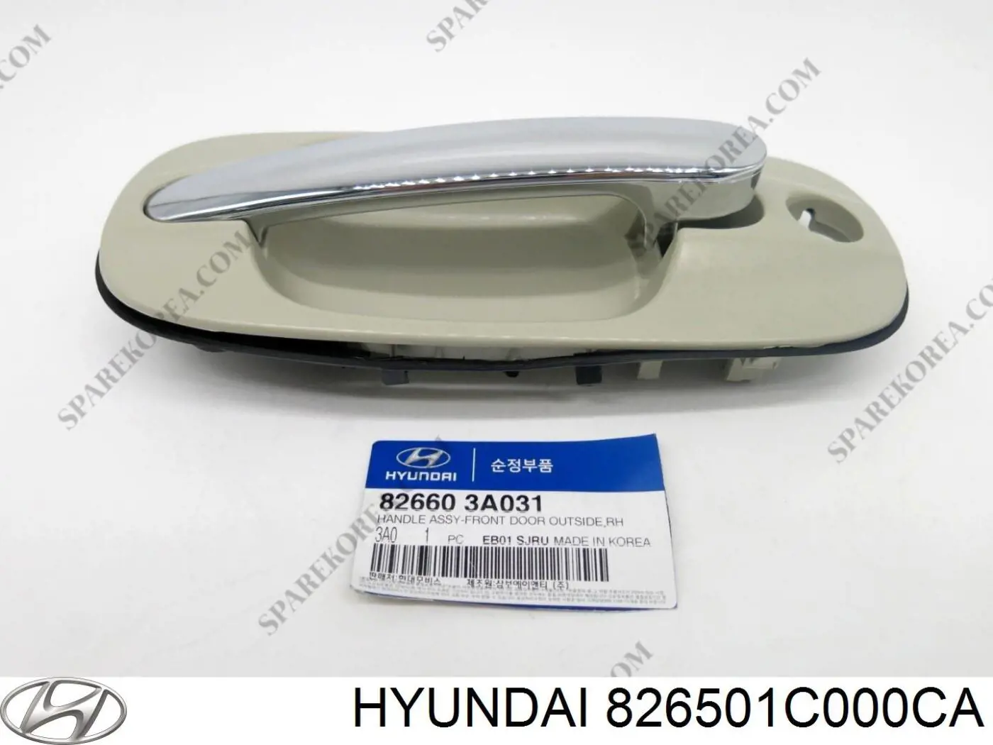 826501C000CA Hyundai/Kia tirador de puerta exterior delantero izquierda