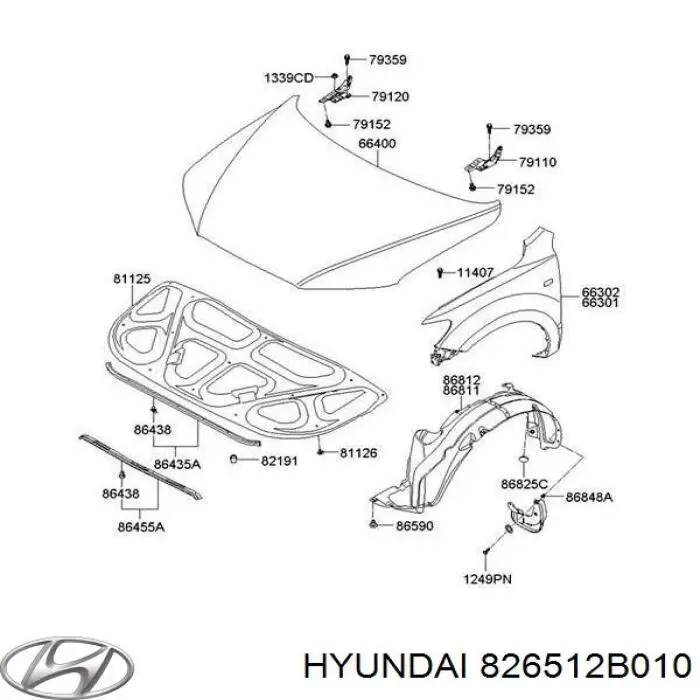 Tirador de puerta exterior derecho delantero/trasero para Hyundai Santa Fe (CM)
