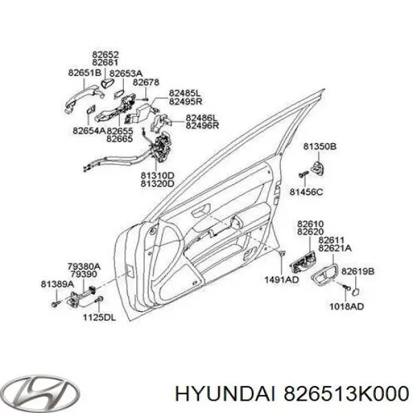 826513K000 Hyundai/Kia