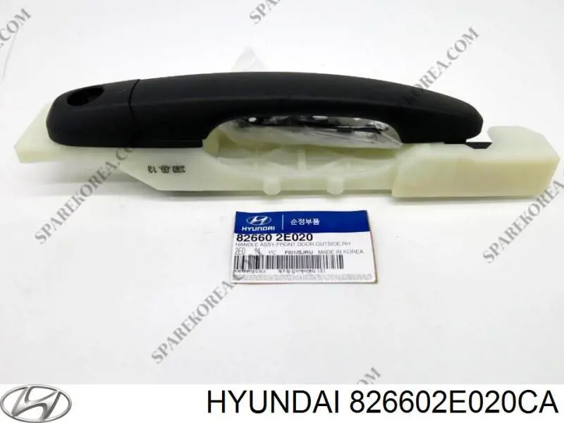 826602E020CA Hyundai/Kia tirador de puerta exterior delantero derecha