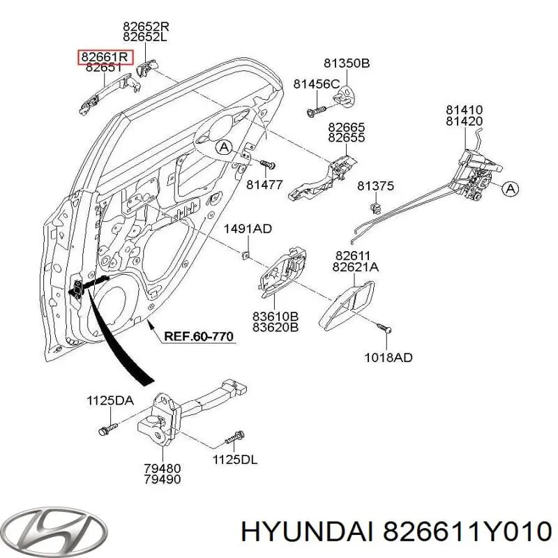 826611Y010 Hyundai/Kia