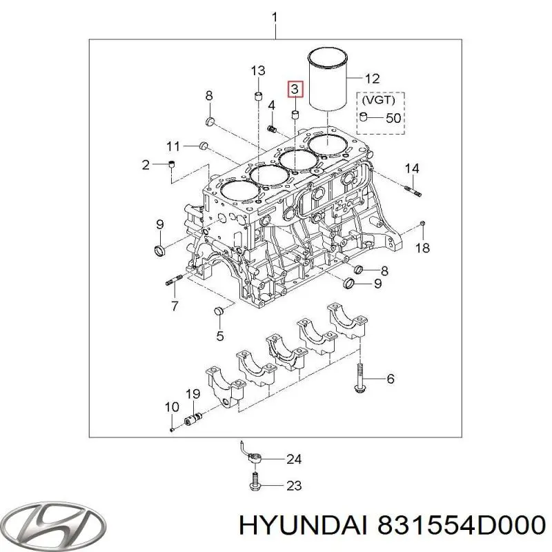  Hyundai/Kia 831554D000 precio, desde 47,52 EUR