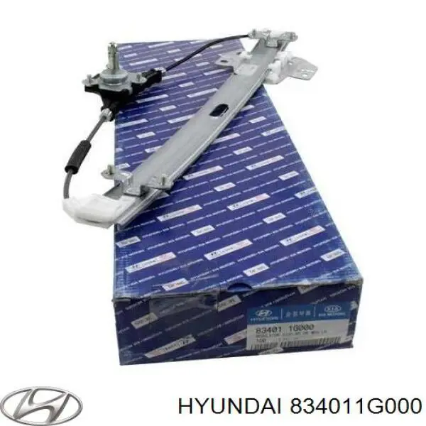 834011G000 Hyundai/Kia mecanismo de elevalunas, puerta trasera izquierda