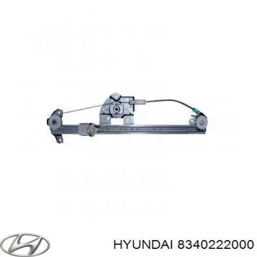 Mecanismo alzacristales, puerta trasera derecha para Hyundai Accent 