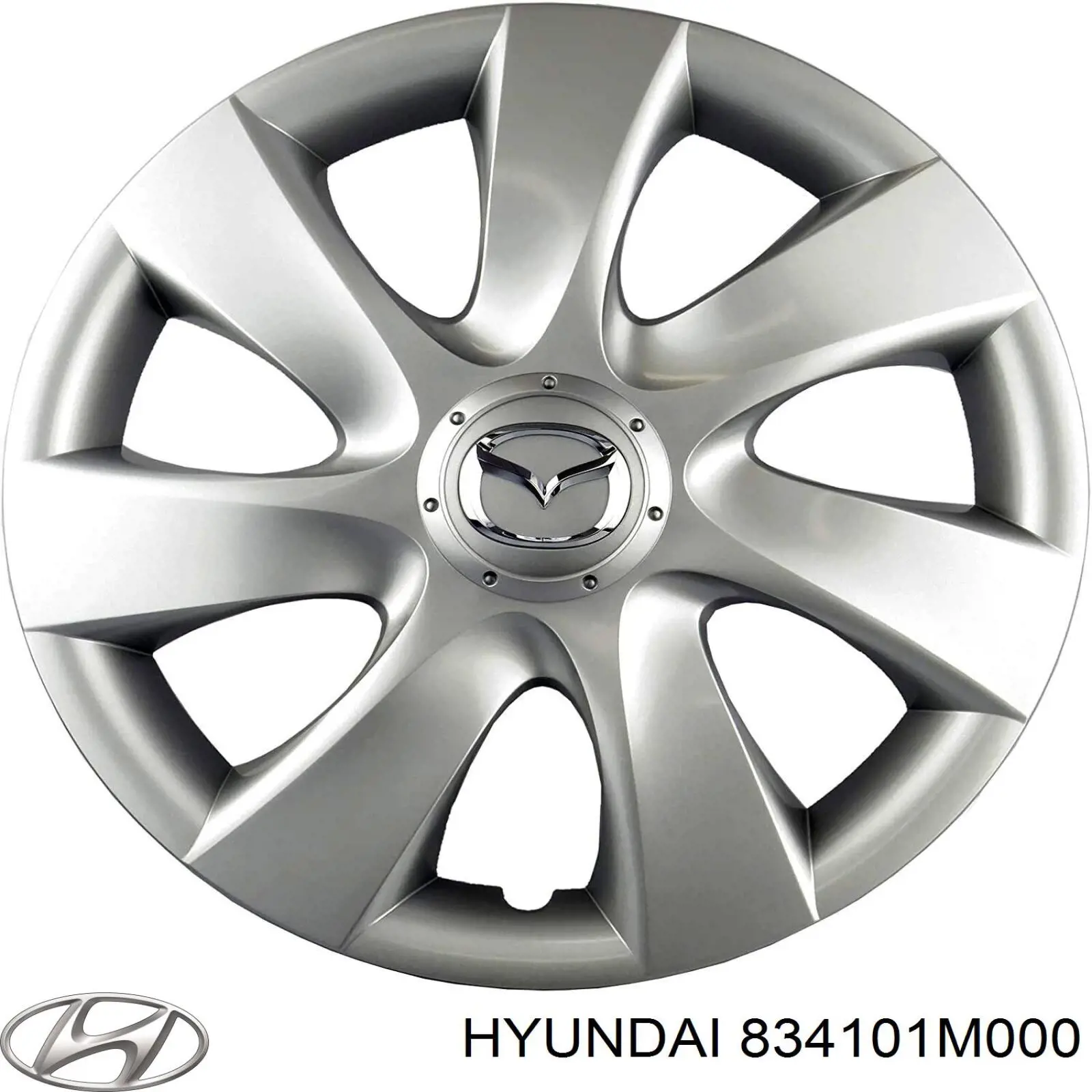 834101M000 Hyundai/Kia luna de puerta trasera izquierda