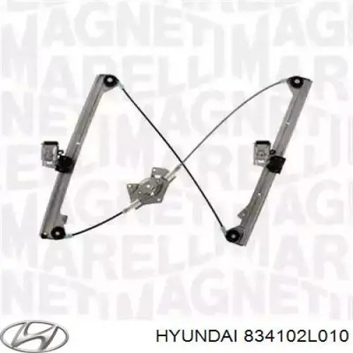 834102L010 Hyundai/Kia luna de puerta trasera izquierda