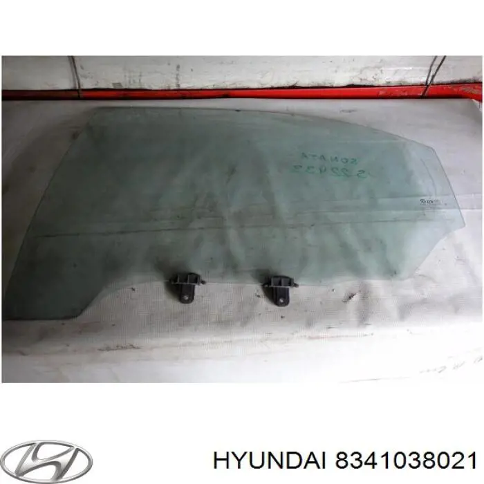 8341038021 Hyundai/Kia luna de puerta trasera izquierda