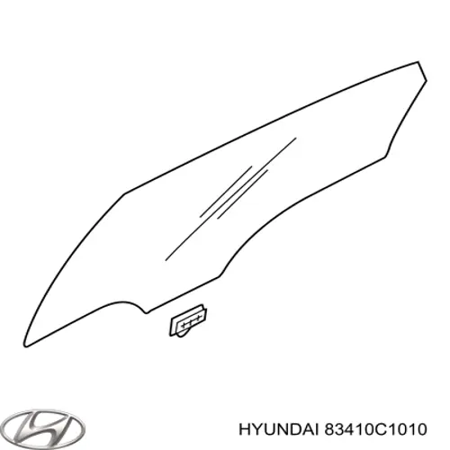 Luna lateral trasera izquierda para Hyundai Sonata (LF)