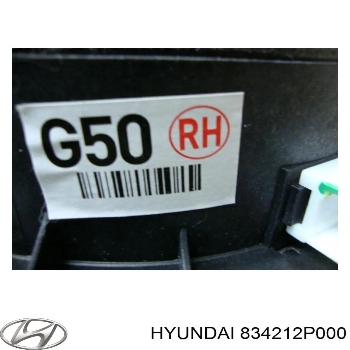 834212P000 Hyundai/Kia luna de puerta trasera derecha