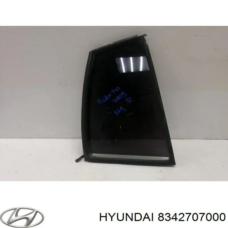 8342707100 Hyundai/Kia ventanilla lateral de la puerta trasera derecha