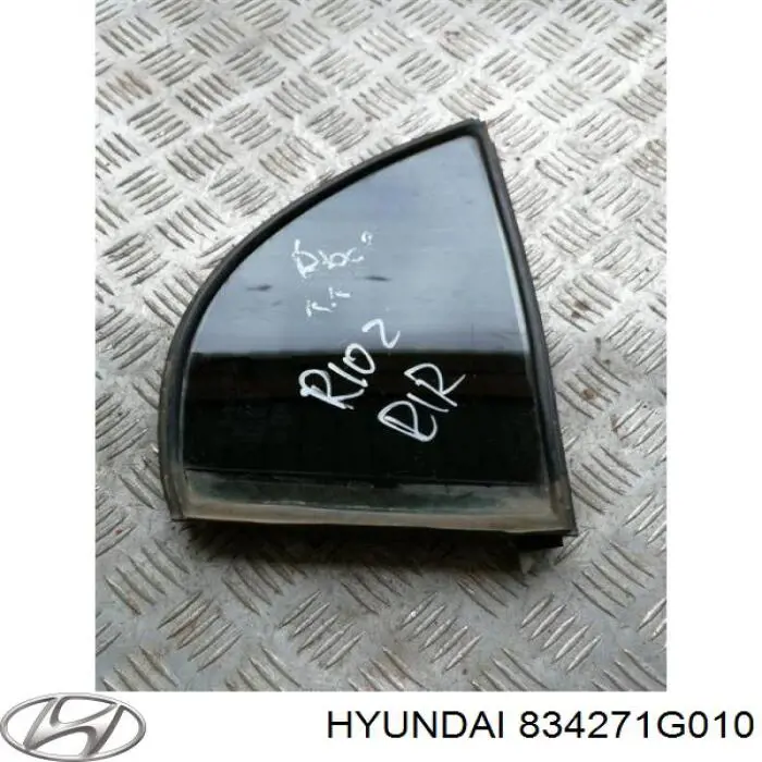 834271G010 Hyundai/Kia ventanilla lateral de la puerta trasera derecha