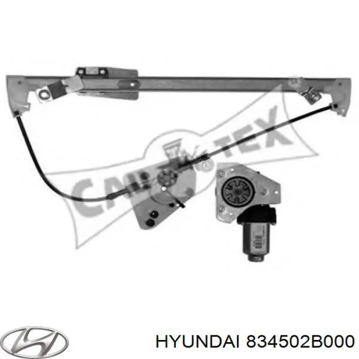 Motor eléctrico, elevalunas, puerta trasera izquierda para Hyundai Santa Fe (CM)