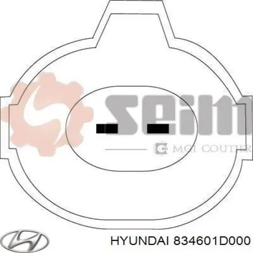 834601D000 Hyundai/Kia Mecanismo de elevalunas de la puerta trasera derecha