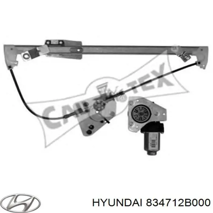 Mecanismo alzacristales, puerta trasera izquierda Hyundai Santa Fe 2 (CM)