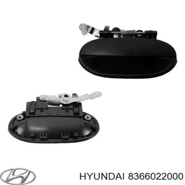 8366022000 Hyundai/Kia Manija exterior derecha de puerta trasera