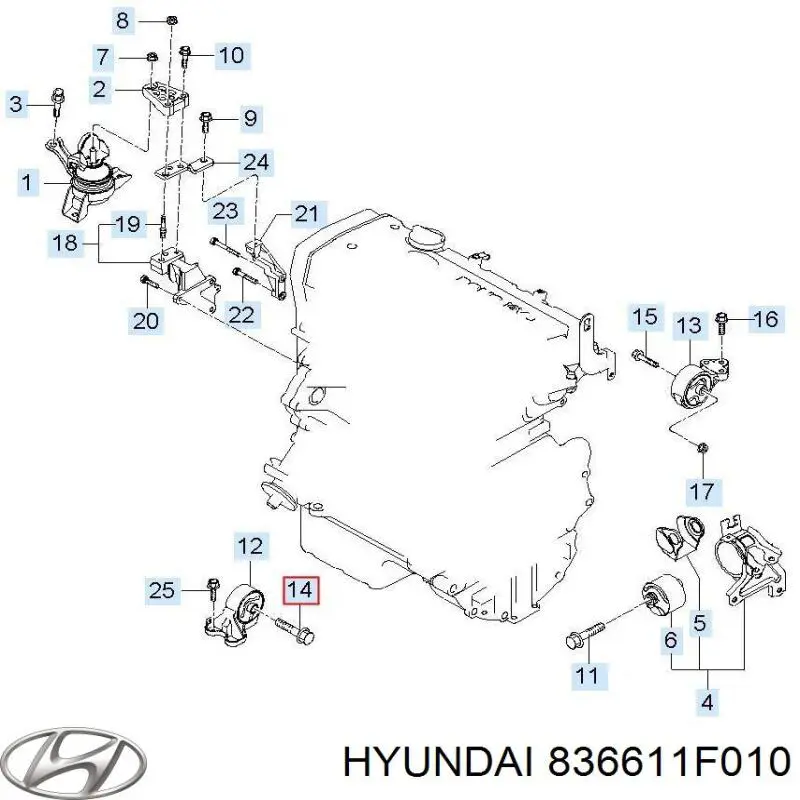 836611F010 Hyundai/Kia