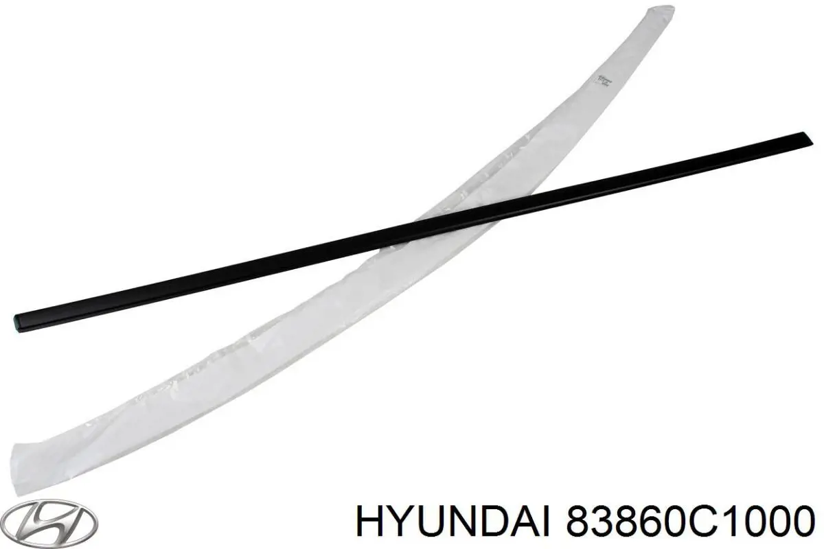 Comprar 83860C1000 Hyundai/Kia Moldura superior de puerta trasera derecha