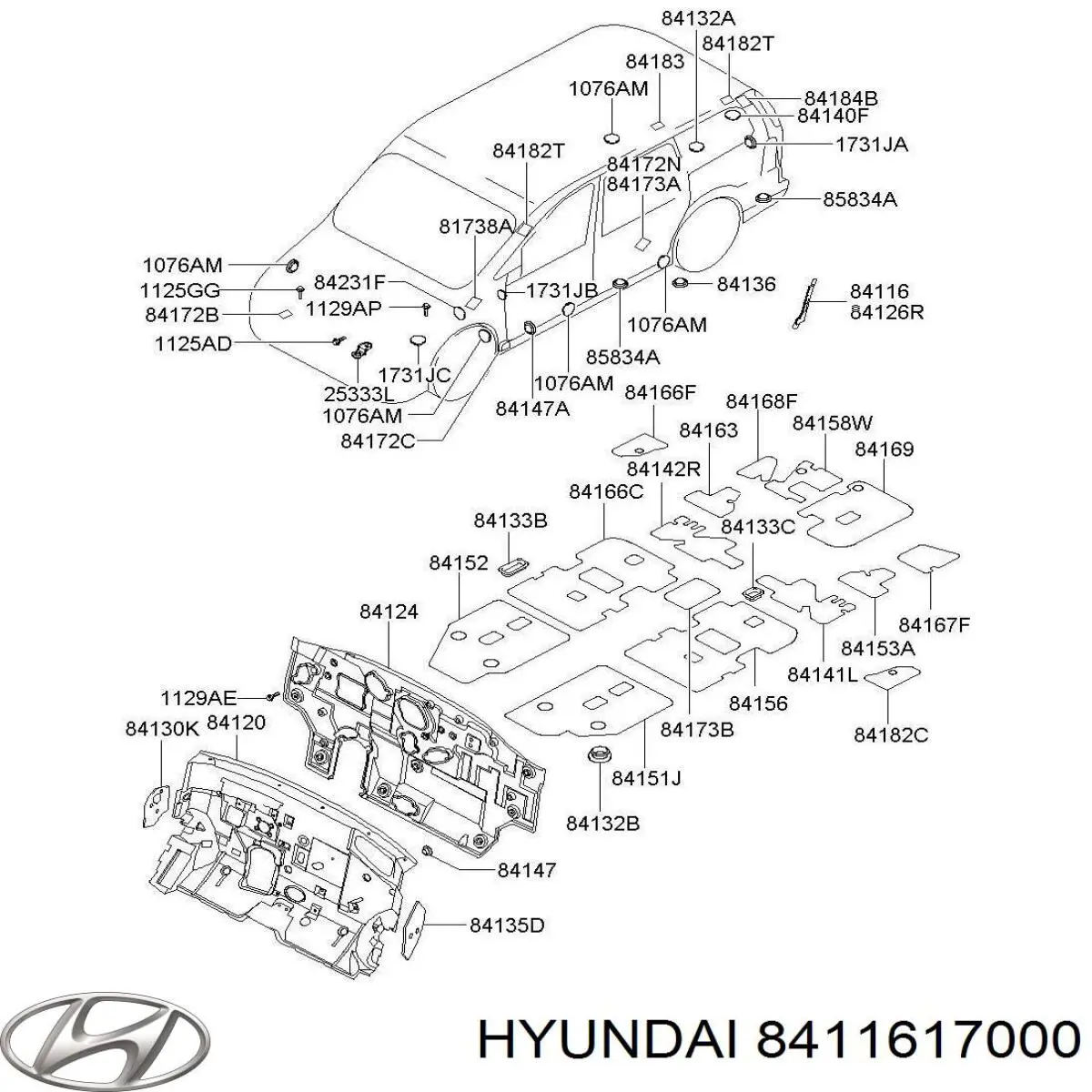 8411617000 Hyundai/Kia