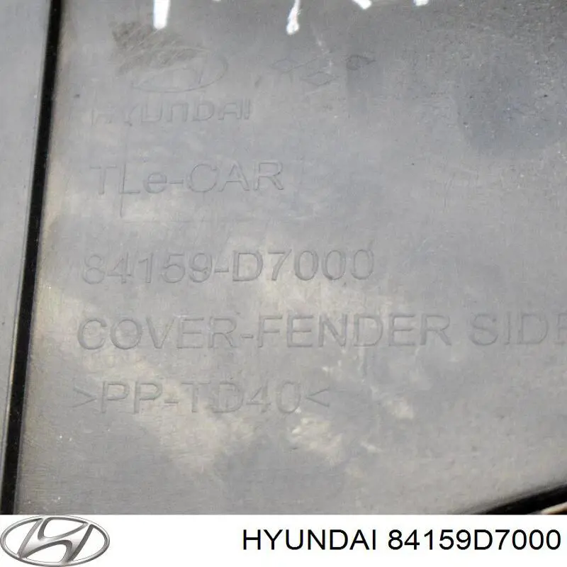Moldura de guardabarros delantero izquierdo Hyundai/Kia 84159D7000 precio, desde 34,15 EUR