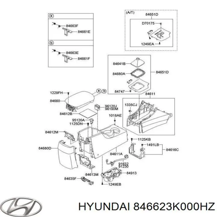 846623K000HZ Hyundai/Kia