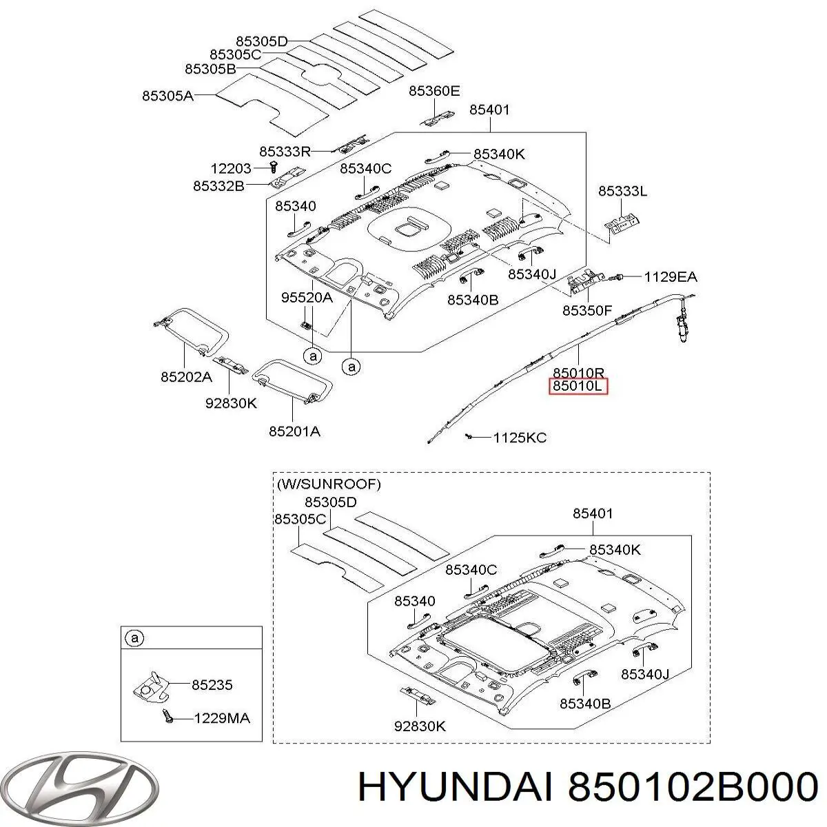 Airbag de cortina lateral izquierda Hyundai Santa Fe 2 (CM)