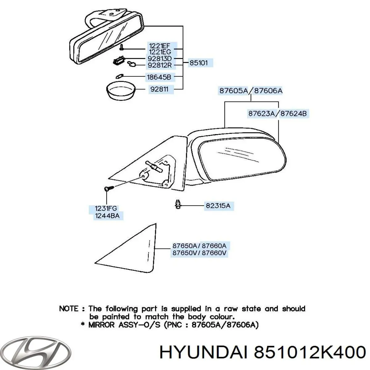 851012K400 Hyundai/Kia