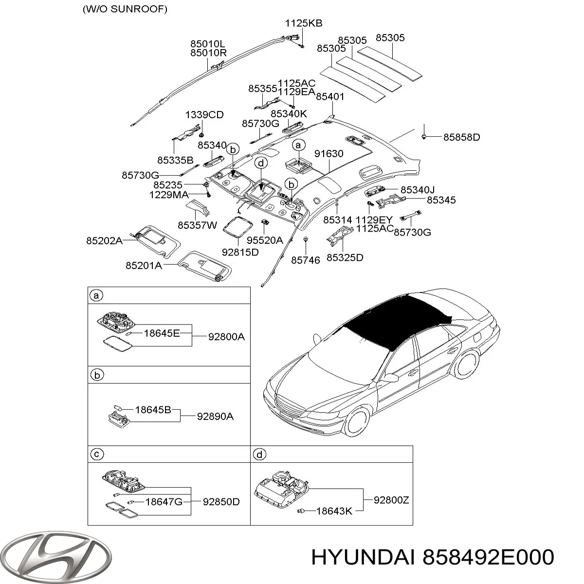 858492E000 Hyundai/Kia