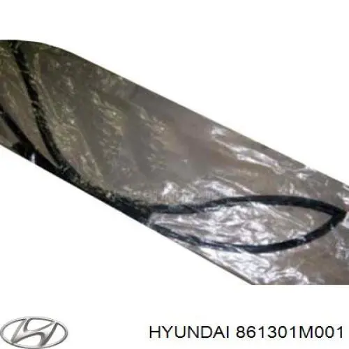 861301M001 Hyundai/Kia moldura de parabrisas