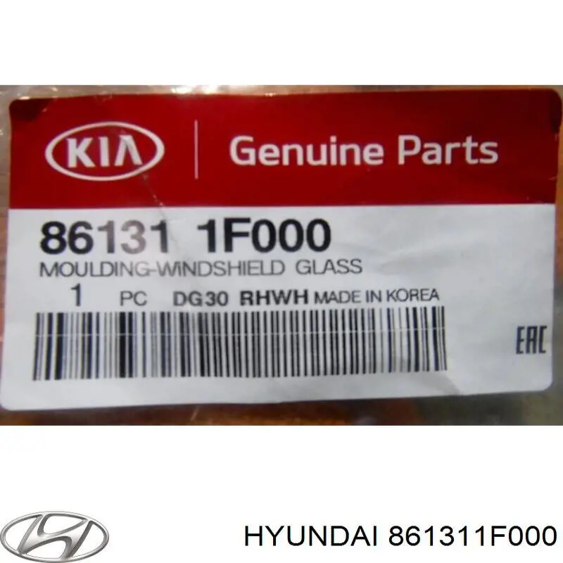 Moldura de parabrisas Hyundai/Kia 861311F000 precio, desde 52,39 EUR