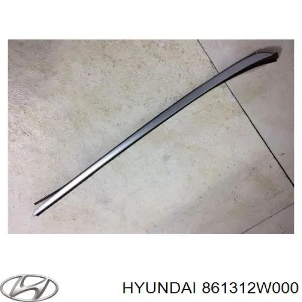 Moldura de parabrisas izquierda Hyundai Santa Fe 3 (DM)